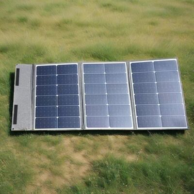 comprar 105W Panela solar monolúvel dobrável leve Material de polímero alto de 3 dobras para RV para encomendas de distribuidores online manufacture