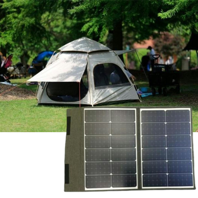 satın al Mono hücreleri ve MC4 konektörü ile 100W'lık 2 Katlanabilir Taşınabilir Güneş PV Paneli online manufacture
