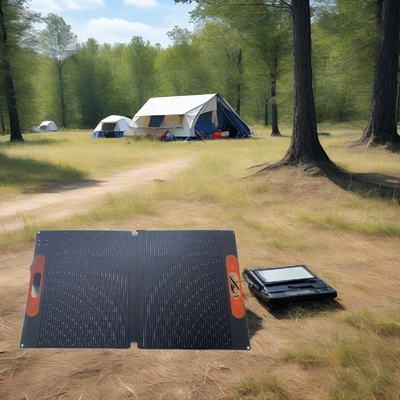 comprar Panel solar de ETFE de 2 plegados al aire libre 100W impermeable plegable con conectores MC4 online manufacture