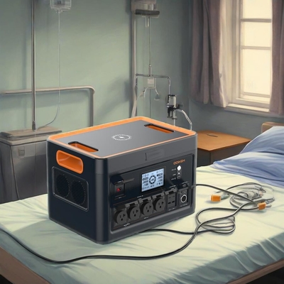 Mua 2000Wh LiFePO4 Máy phát điện năng lượng mặt trời di động 2400W Cho trại RV Lực dự phòng online manufacture