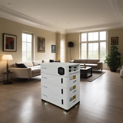 kaufen 43 kWh LiFePO4 Batterie-Energiespeichersystem Stackbar 10KW mit Hybrid-PV-Inverter online manufacture