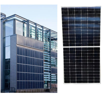 Buy High Efficiency 585W Bifacial Double Glass Solar Panel for Commercial Solar Energy Power Station Wholesale online manufacture