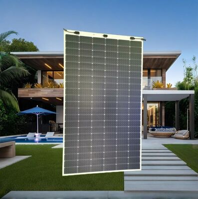 Flexible Mono Solar PV Panel 380W High Efficiency 21.5% Ultra Thin Half Cell Design for Wholesale Use
